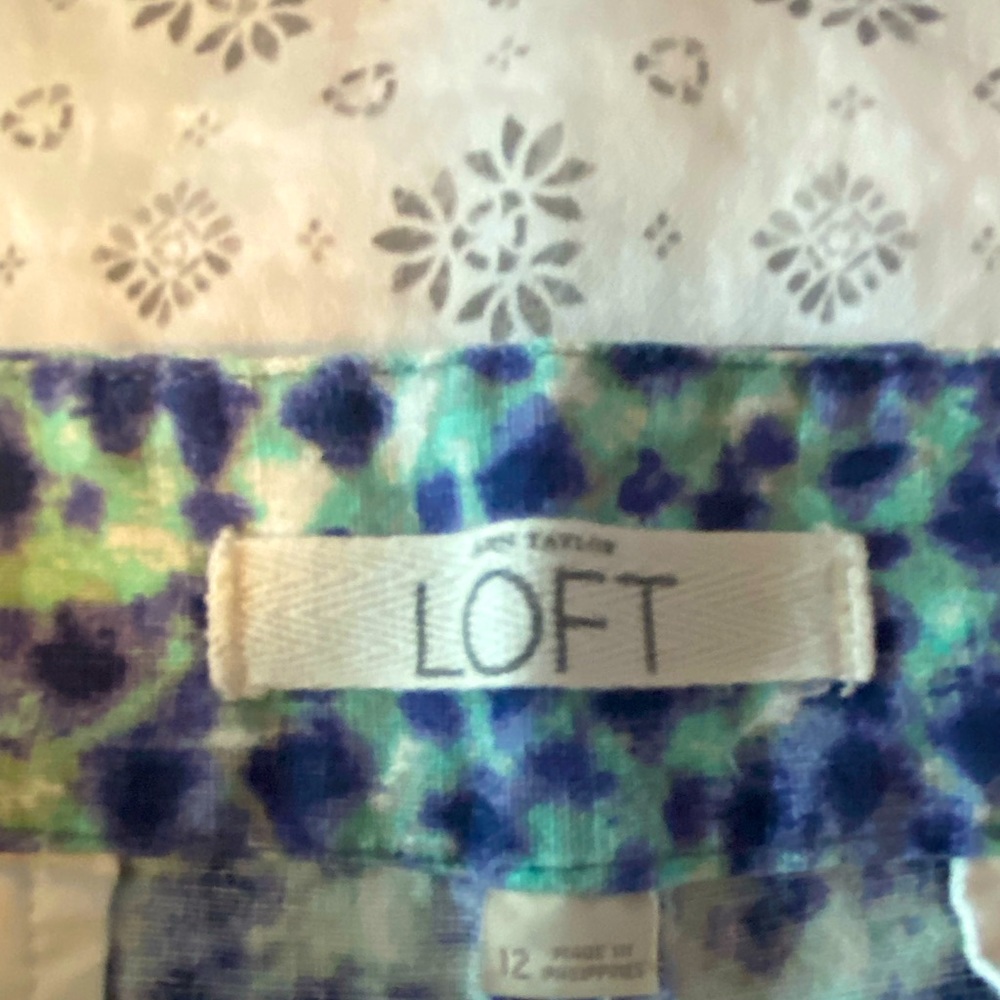 Loft multicolored cotton shorts